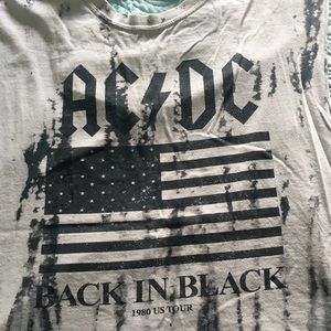 🖤Graphic Tank Distressed AC/DC Tie Dye🖤